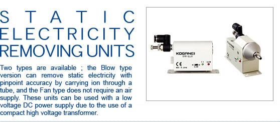 Static electricity removing unit